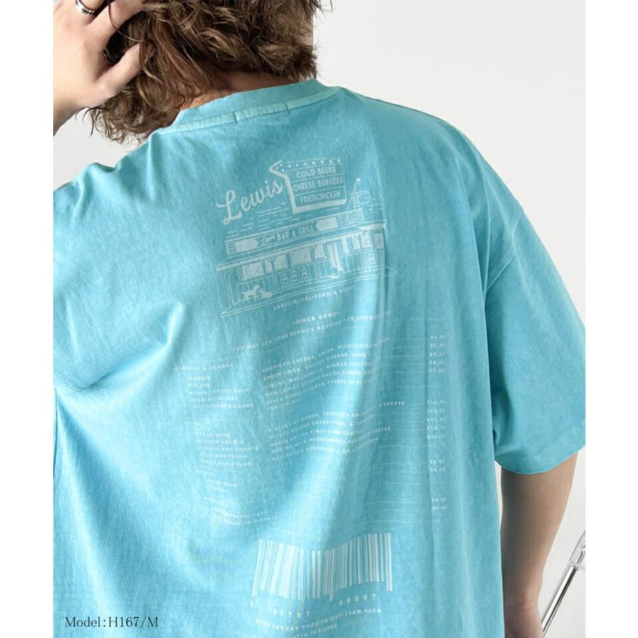 《javaジャバコラボ》トップス Tシャツ レディース 綿100％ ダイナープリント ヴィンテージ ピグメント ビッグ Tee 男女兼用 ユニセックス メンズ | classicalelf | 09