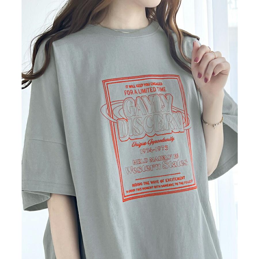 【sustaina+】《javaジャバコラボ》トップス Tシャツ レディース オーガニックコットン混 綿100% 前後 2way ステッチ 刺繍 半袖 Tee 男女兼用 | classicalelf | 11