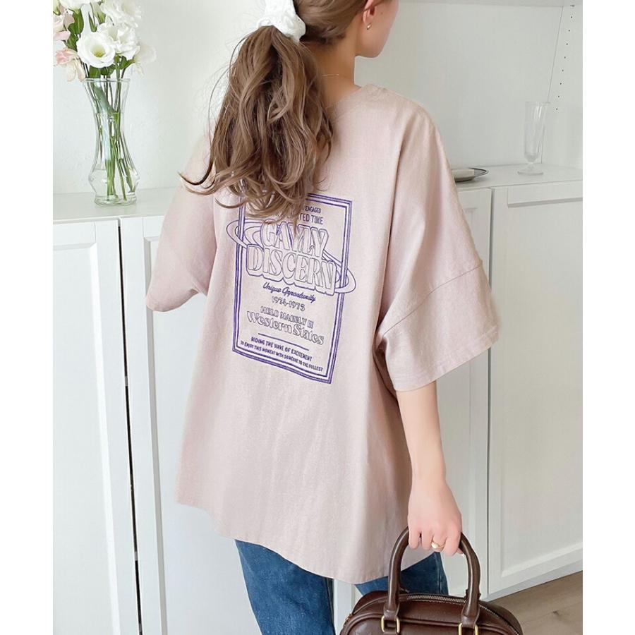 【sustaina+】《javaジャバコラボ》トップス Tシャツ レディース オーガニックコットン混 綿100% 前後 2way ステッチ 刺繍 半袖 Tee 男女兼用 | classicalelf | 15