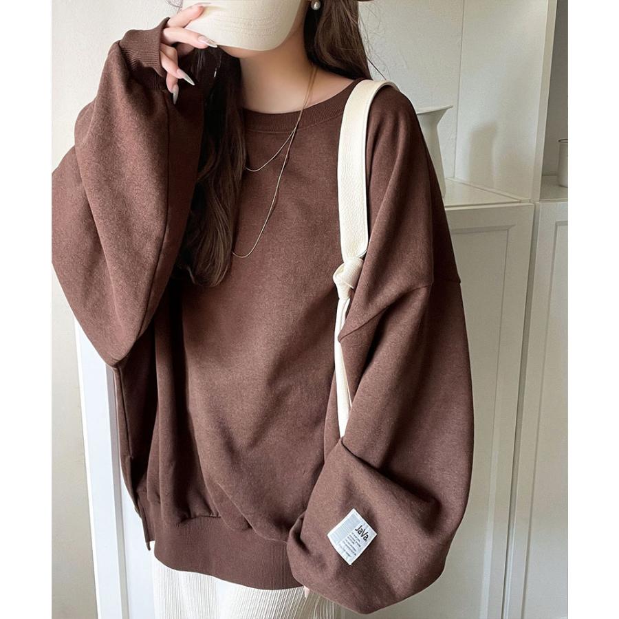 《java ジャバコラボ》 スウェット レディース トップス 裏起毛 ワイド ネック ビックスウェット タグ付き 長袖 大きいサイズ 秋 冬 2025aw | classicalelf | 11