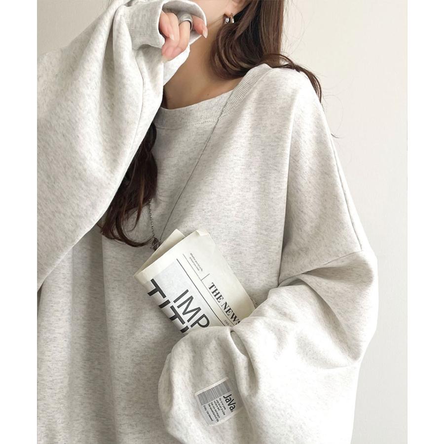 《java ジャバコラボ》 スウェット レディース トップス 裏起毛 ワイド ネック ビックスウェット タグ付き 長袖 大きいサイズ 秋 冬 2025aw | classicalelf | 13