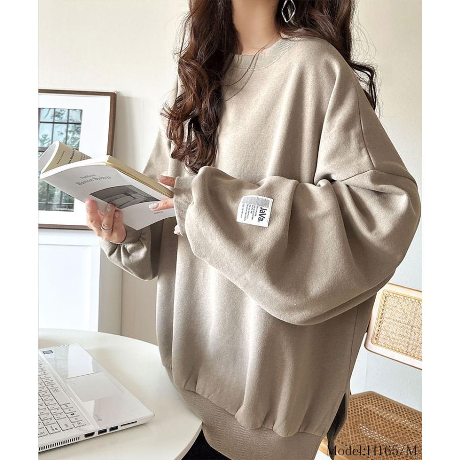 《java ジャバコラボ》 スウェット レディース トップス 裏起毛 ワイド ネック ビックスウェット タグ付き 長袖 大きいサイズ 秋 冬 2025aw | classicalelf | 14