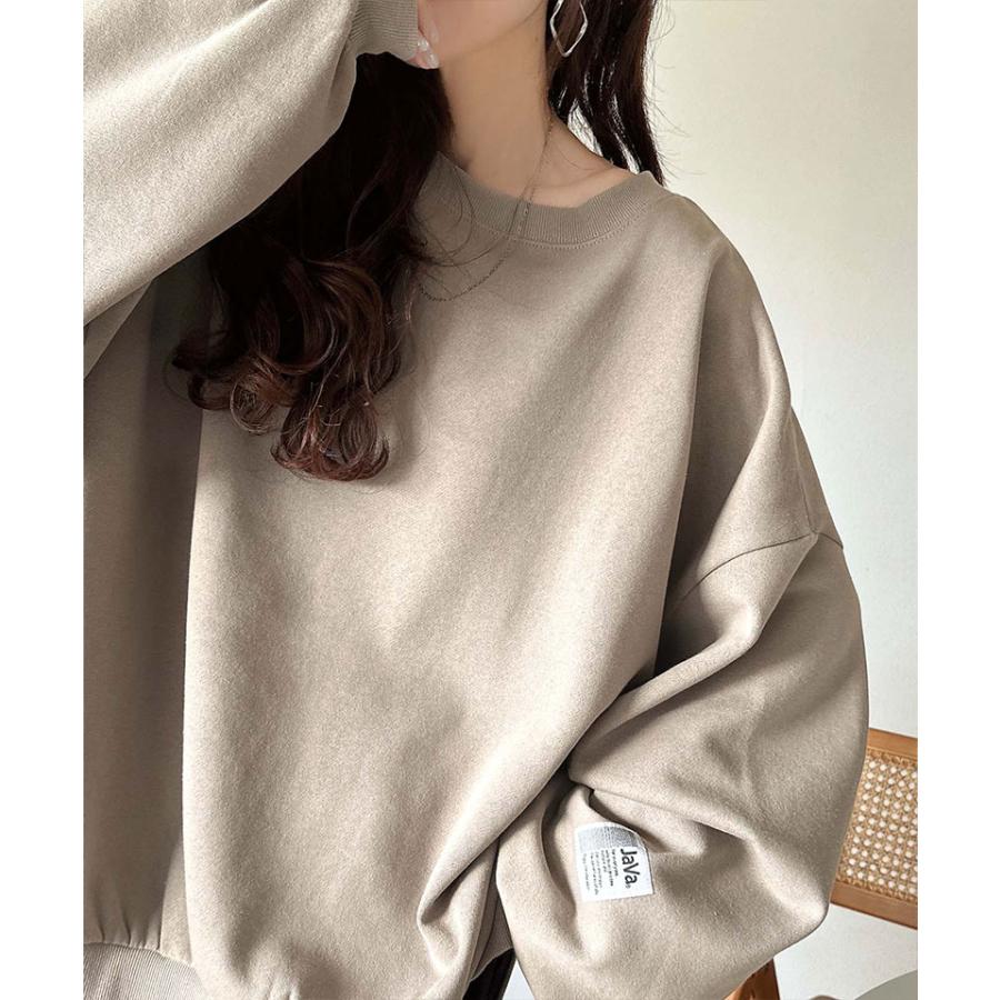 《java ジャバコラボ》 スウェット レディース トップス 裏起毛 ワイド ネック ビックスウェット タグ付き 長袖 大きいサイズ 秋 冬 2025aw | classicalelf | 15