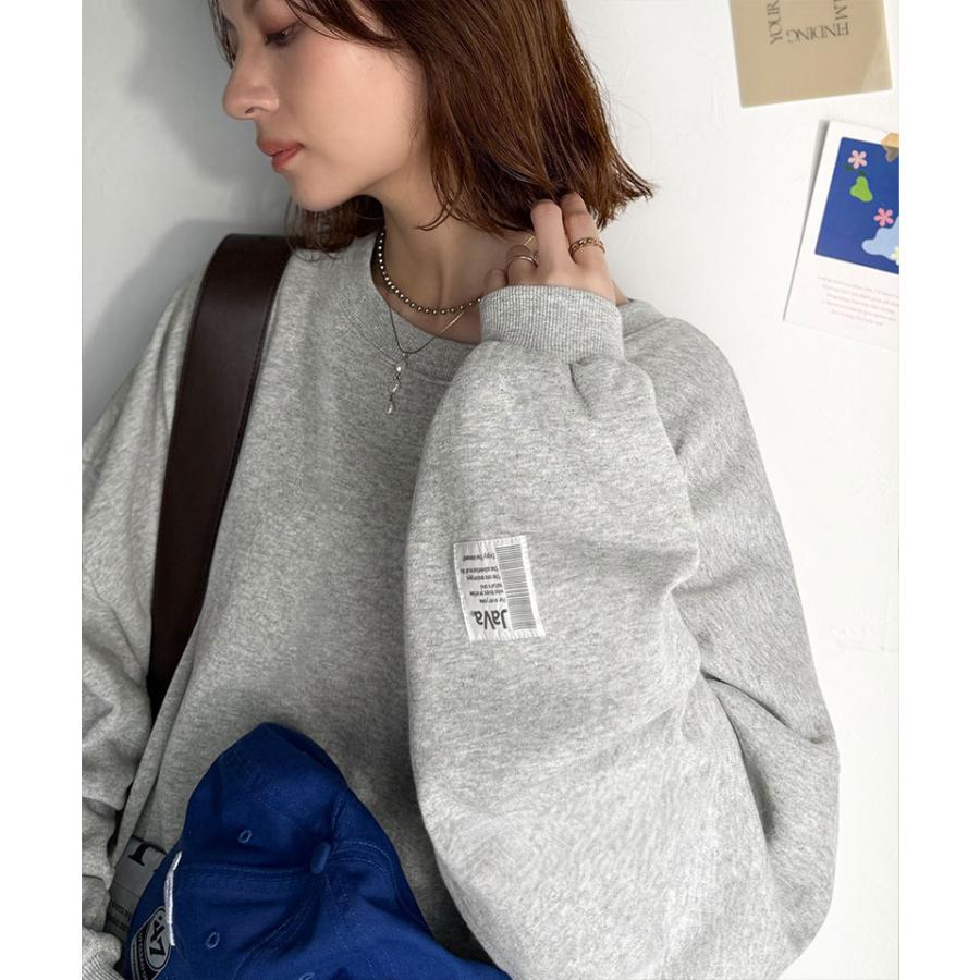 《java ジャバコラボ》 スウェット レディース トップス 裏起毛 ワイド ネック ビックスウェット タグ付き 長袖 大きいサイズ 秋 冬 2025aw | classicalelf | 06