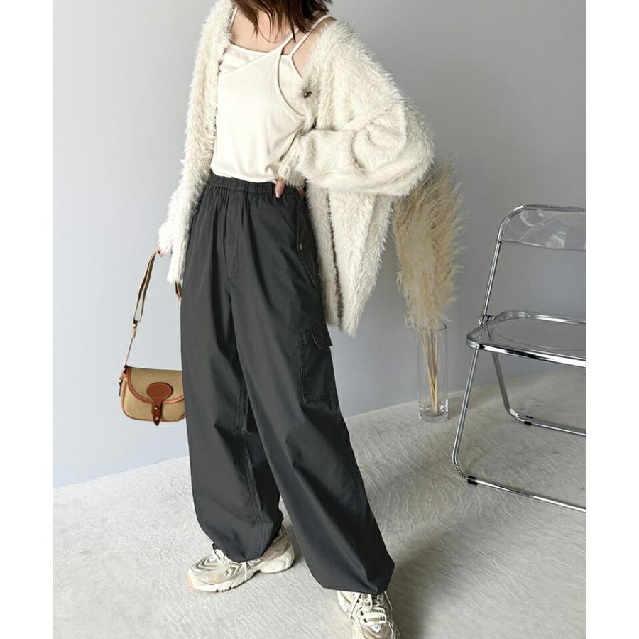 《java ジャバコラボ》 ボトムス パンツ レディース ヴィンテージ ミリタリー ピグメント カーゴパンツ ワイドシルエット ゆったり ウエストゴム | classicalelf | 13