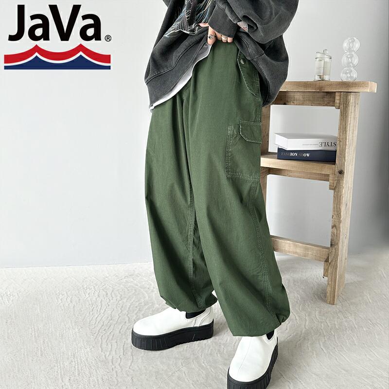 《java ジャバコラボ》 ボトムス パンツ レディース ヴィンテージ ミリタリー ピグメント カーゴパンツ ワイドシルエット ゆったり ウエストゴム | classicalelf | 16