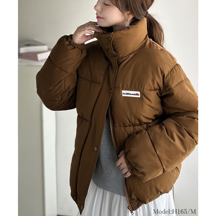 《java ジャバコラボ》 ダウンジャケット レディース 大きいサイズ コート ショート丈 スタンドネック 中綿 ダウンジャケット 男女兼用 ユニセックス | classicalelf | 13