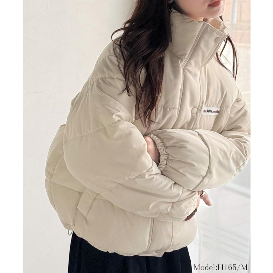 《java ジャバコラボ》 ダウンジャケット レディース 大きいサイズ コート ショート丈 スタンドネック 中綿 ダウンジャケット 男女兼用 ユニセックス | classicalelf | 02