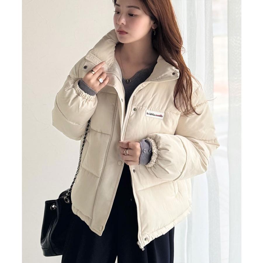 《java ジャバコラボ》 ダウンジャケット レディース 大きいサイズ コート ショート丈 スタンドネック 中綿 ダウンジャケット 男女兼用 ユニセックス | classicalelf | 03