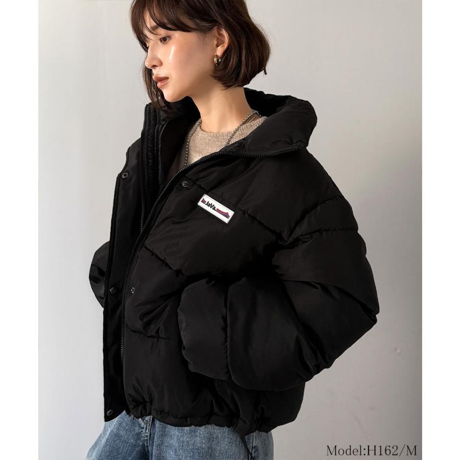 《java ジャバコラボ》 ダウンジャケット レディース 大きいサイズ コート ショート丈 スタンドネック 中綿 ダウンジャケット 男女兼用 ユニセックス | classicalelf | 06