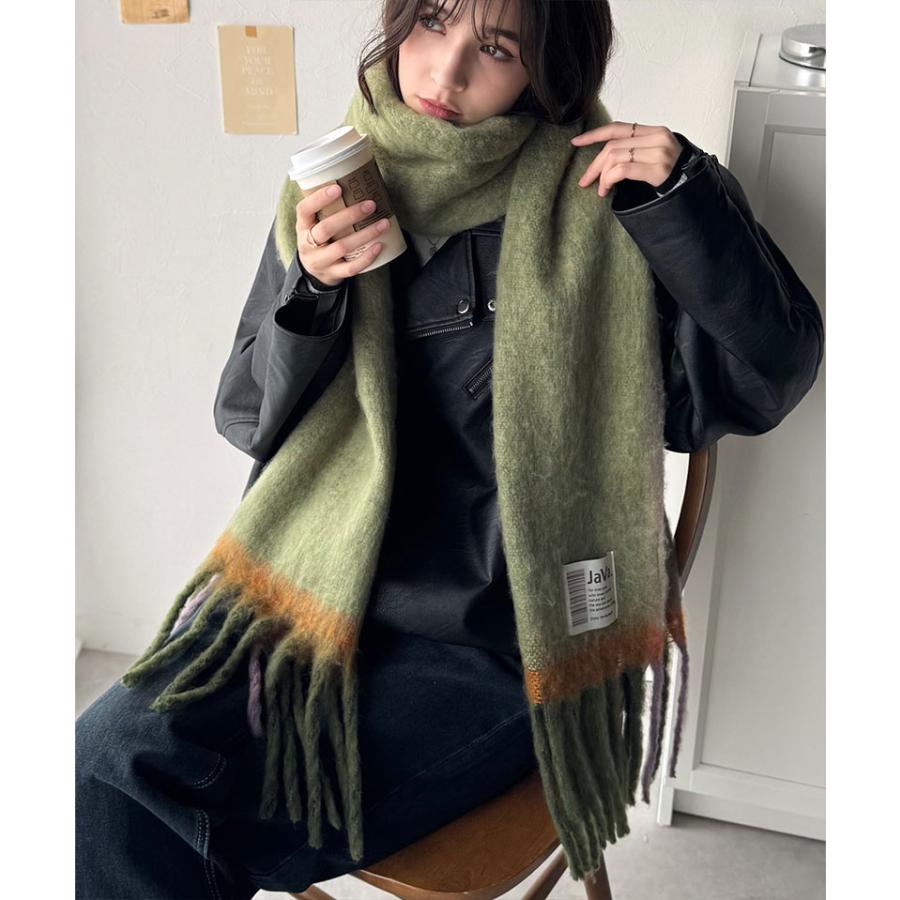 《java ジャバコラボ》 ファッション小物 マフラー レディース ふんわり あったか 配色 ボリュームマフラー 大きいサイズ 秋 冬 2025aw | classicalelf | 11
