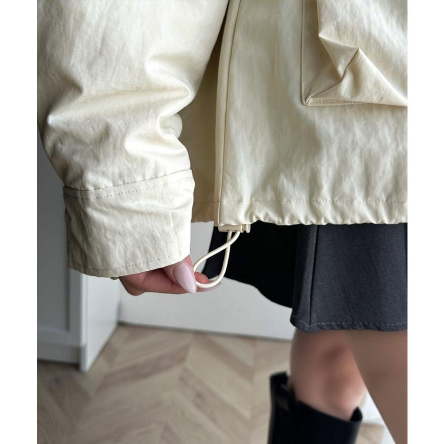 《javaジャバコラボ》 アウター マウンテンパーカー レディース ボア マンパ スタンド ドロスト 古着ライク ジップアップ パーカー ゆるっと | classicalelf | 15