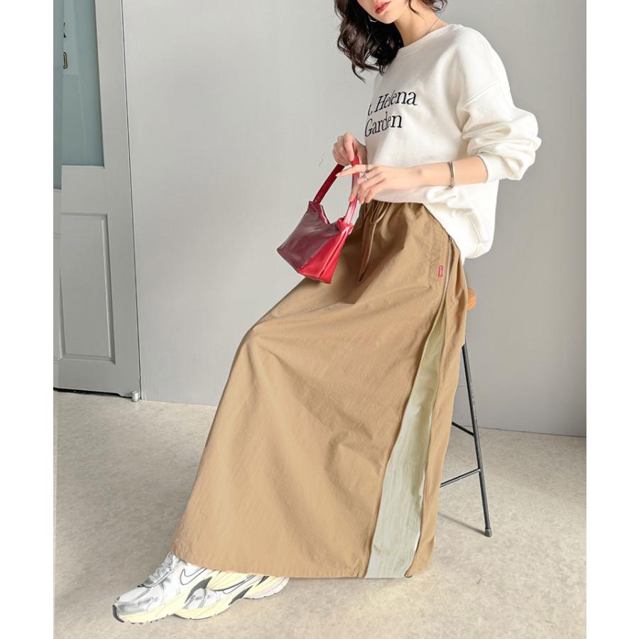 《java ジャバコラボ》 ボトムス スカート レディース スポーティー サイドジップ ナイロン ウエストゴム 高見え 女性 紐調節 スポーティー | classicalelf | 15