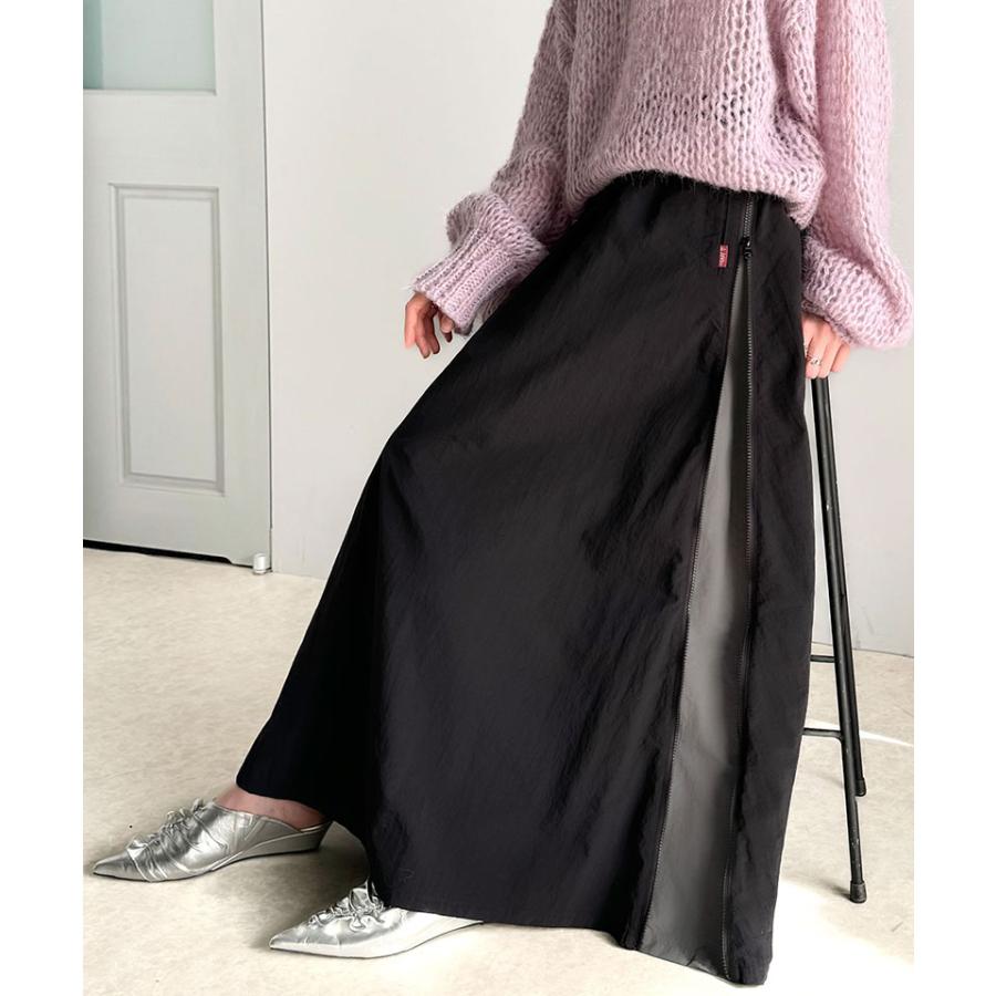 《java ジャバコラボ》 ボトムス スカート レディース スポーティー サイドジップ ナイロン ウエストゴム 高見え 女性 紐調節 スポーティー | classicalelf | 08