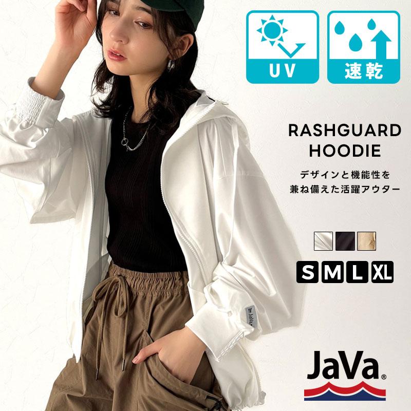 《java ジャバコラボ》 ラッシュガード レディース 長袖 アウター 多機能 水陸両用 フィンガーホール uvカット パーカー 吸水速乾 大きいサイズ 春 夏 | classicalelf