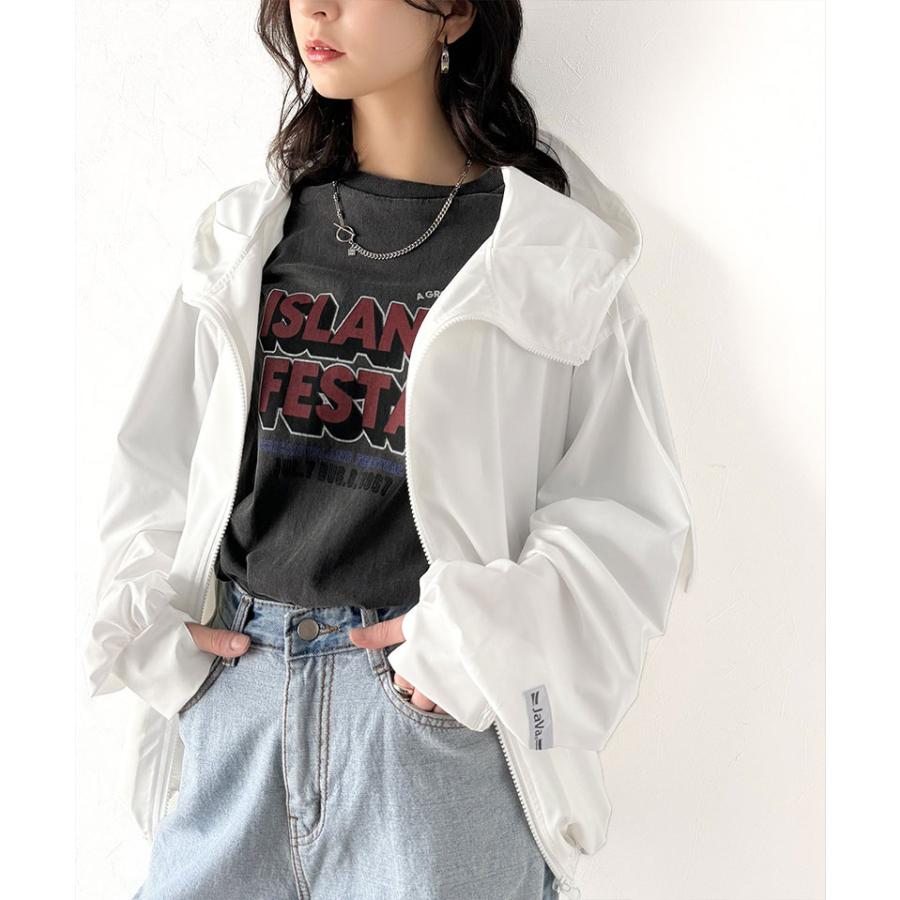 《java ジャバコラボ》 ラッシュガード レディース 長袖 アウター 多機能 水陸両用 フィンガーホール uvカット パーカー 吸水速乾 大きいサイズ 春 夏 | classicalelf | 03