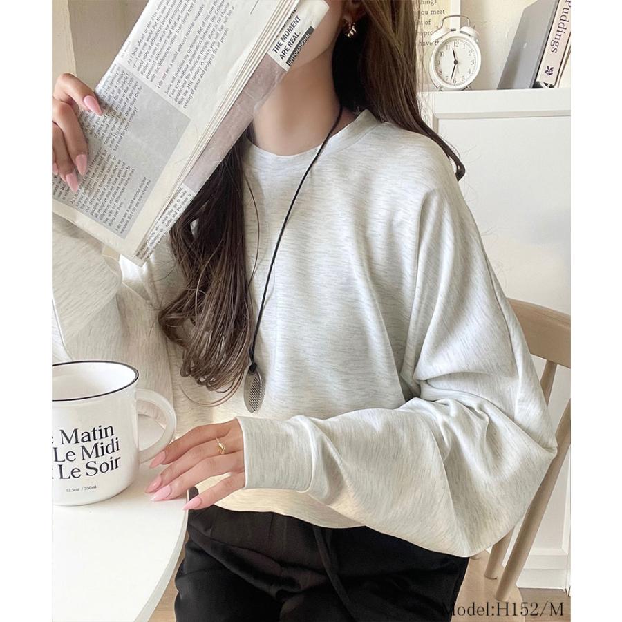 《java ジャバ コラボ》 スウェット レディース トップス ドルマン ダンボール 素材 ビッグ トレーナー 長袖 ゆるっと オーバーサイズ 大きいサイズ 秋 冬 | classicalelf | 10