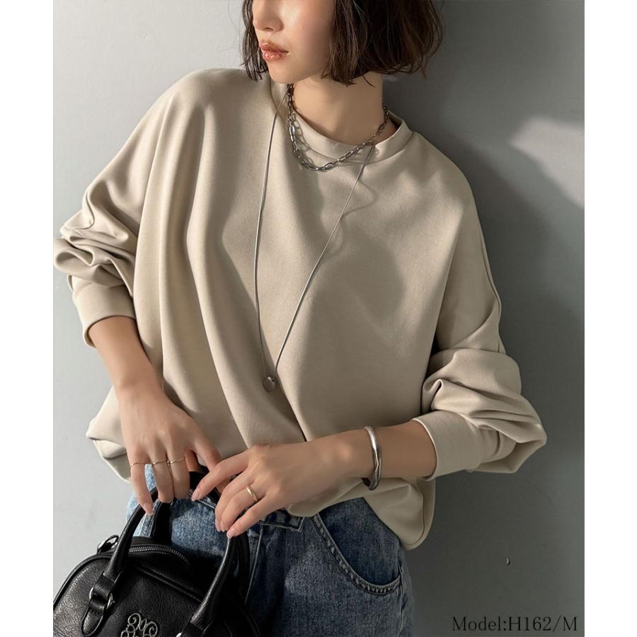 《java ジャバ コラボ》 スウェット レディース トップス ドルマン ダンボール 素材 ビッグ トレーナー 長袖 ゆるっと オーバーサイズ 大きいサイズ 秋 冬 | classicalelf | 12