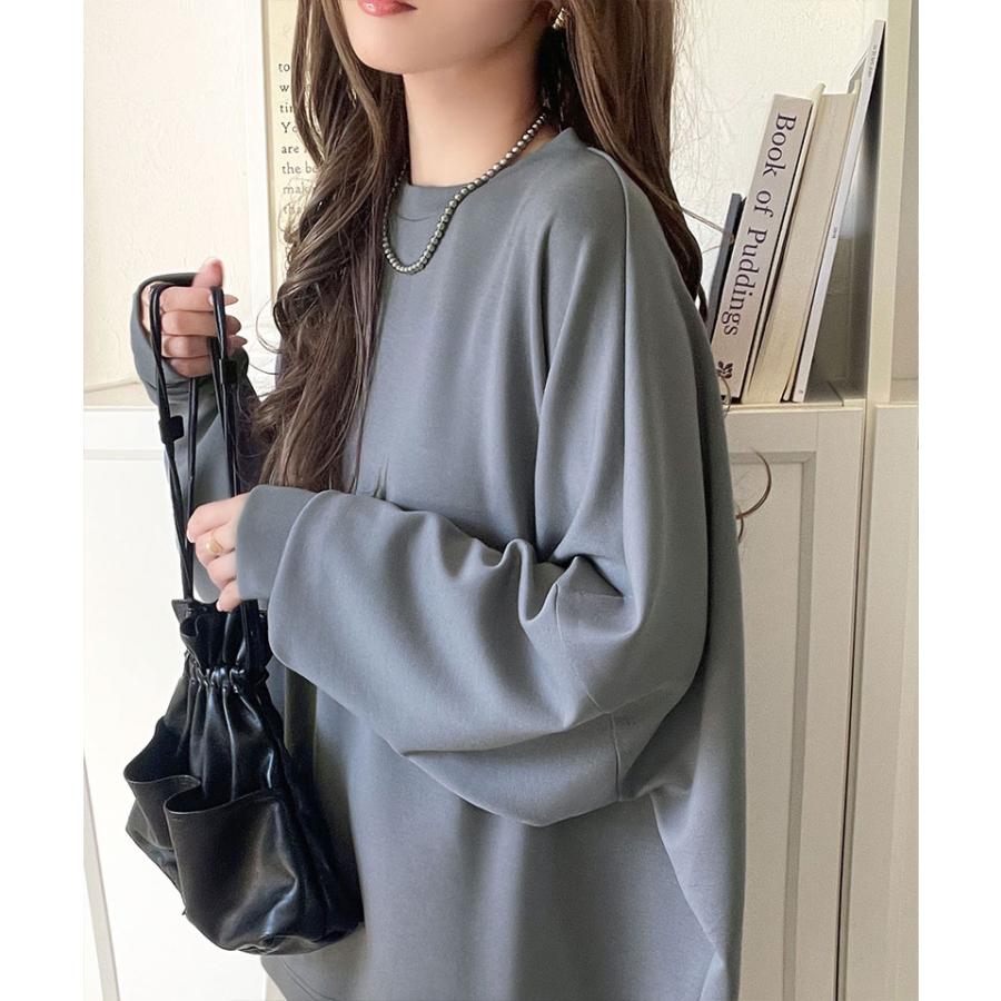 《java ジャバ コラボ》 スウェット レディース トップス ドルマン ダンボール 素材 ビッグ トレーナー 長袖 ゆるっと オーバーサイズ 大きいサイズ 秋 冬 | classicalelf | 15