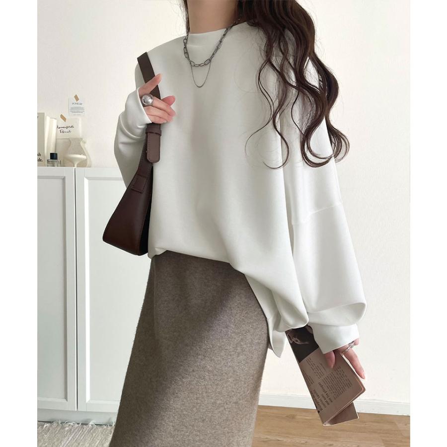 《java ジャバ コラボ》 スウェット レディース トップス ドルマン ダンボール 素材 ビッグ トレーナー 長袖 ゆるっと オーバーサイズ 大きいサイズ 秋 冬 | classicalelf | 03