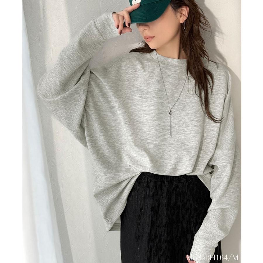 《java ジャバ コラボ》 スウェット レディース トップス ドルマン ダンボール 素材 ビッグ トレーナー 長袖 ゆるっと オーバーサイズ 大きいサイズ 秋 冬 | classicalelf | 06