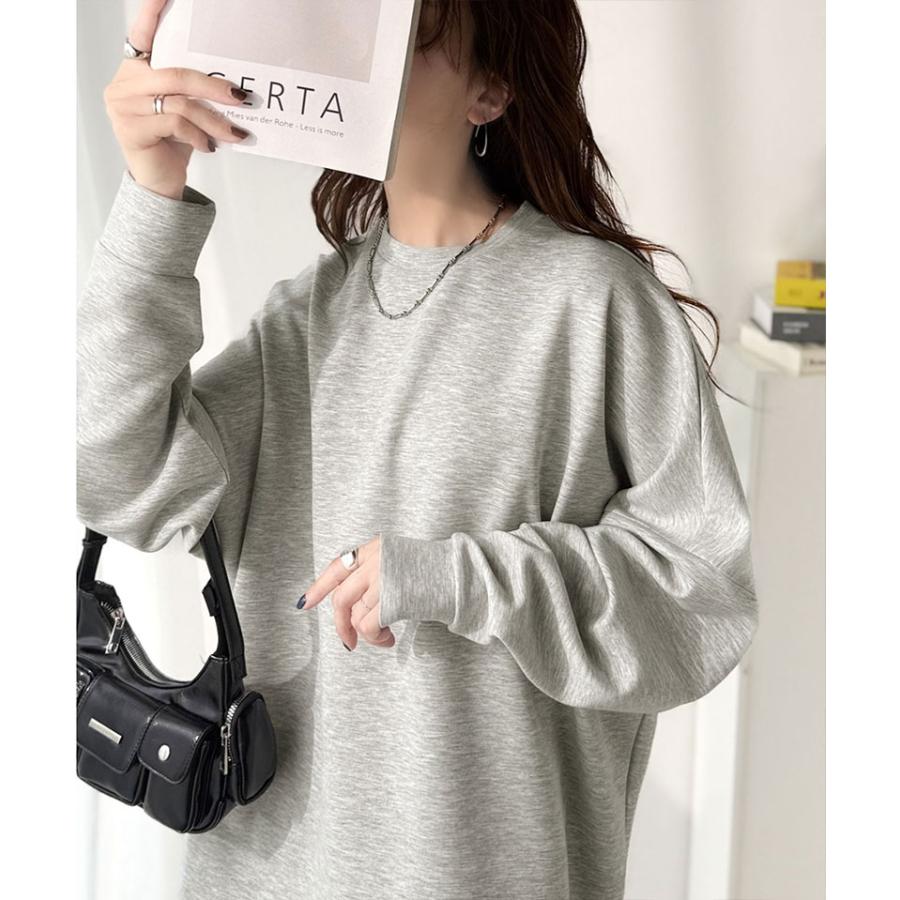 《java ジャバ コラボ》 スウェット レディース トップス ドルマン ダンボール 素材 ビッグ トレーナー 長袖 ゆるっと オーバーサイズ 大きいサイズ 秋 冬 | classicalelf | 07