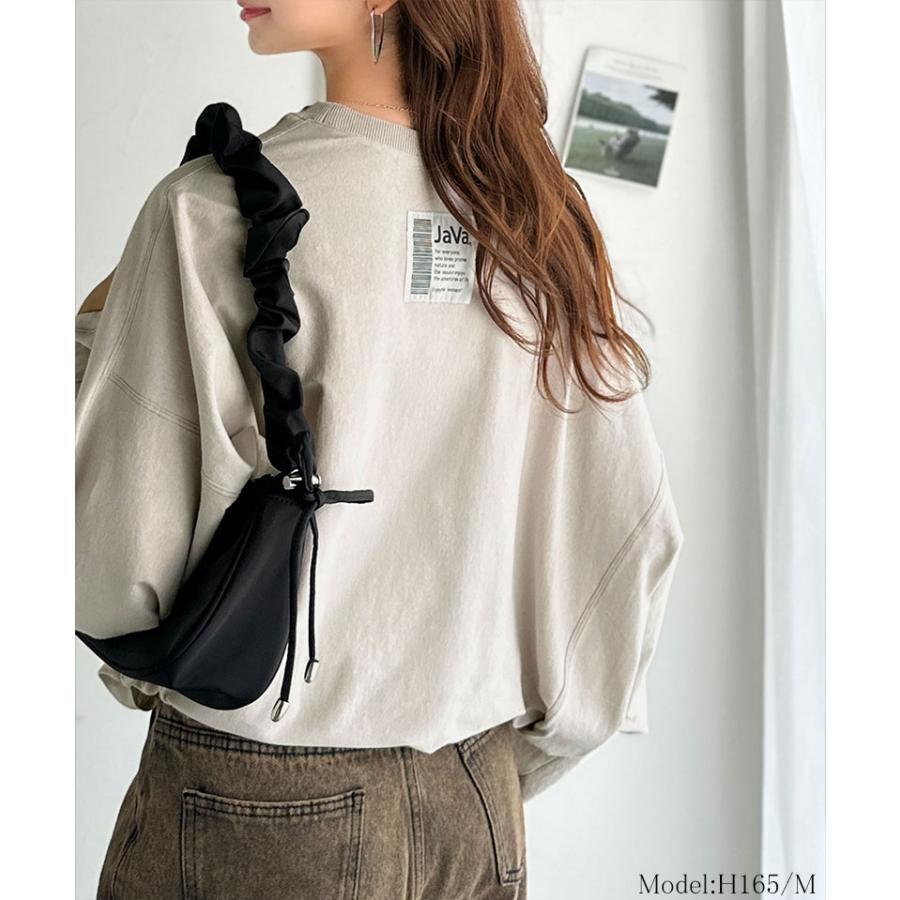 《JaVaジャバコラボ》トップス Tシャツ レディース 綿 100％ ドルマン スリーブ カット ロンTee 長袖 大きいサイズ 秋 冬 2025aw | classicalelf | 11