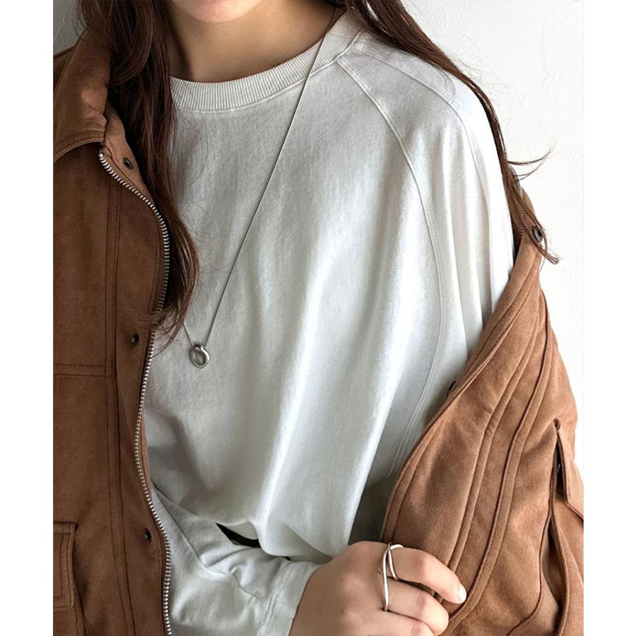 《JaVaジャバコラボ》トップス Tシャツ レディース 綿 100％ ドルマン スリーブ カット ロンTee 長袖 大きいサイズ 秋 冬 2025aw | classicalelf | 04