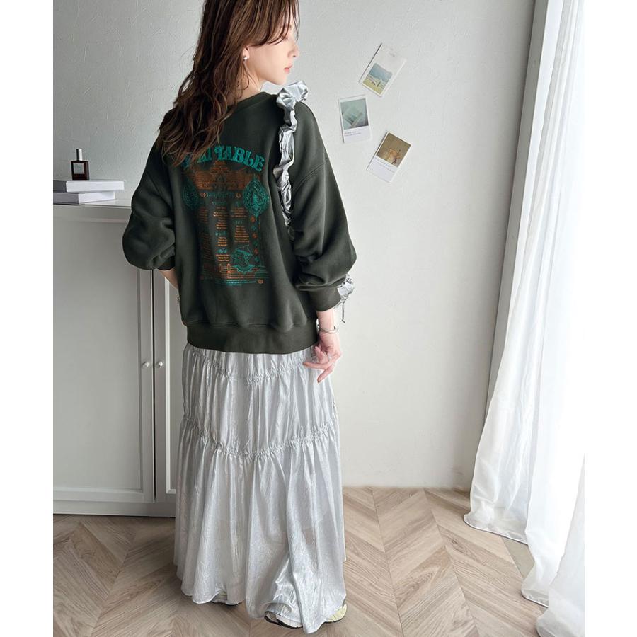 《java ジャバコラボ》 トップス スウェット レディース 前後 2way タイ レシピ 刺繍 裏起毛スウェット 男女兼用 ユニセックス メンズ ゆるっと | classicalelf | 07