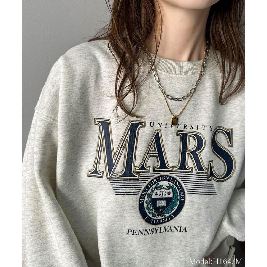 《javaジャバコラボ》 トップス スウェット レディース カレッジ ロゴ クラック プリント 裏起毛スウェット 男女兼用 ユニセックス メンズ ゆるっと | classicalelf | 13