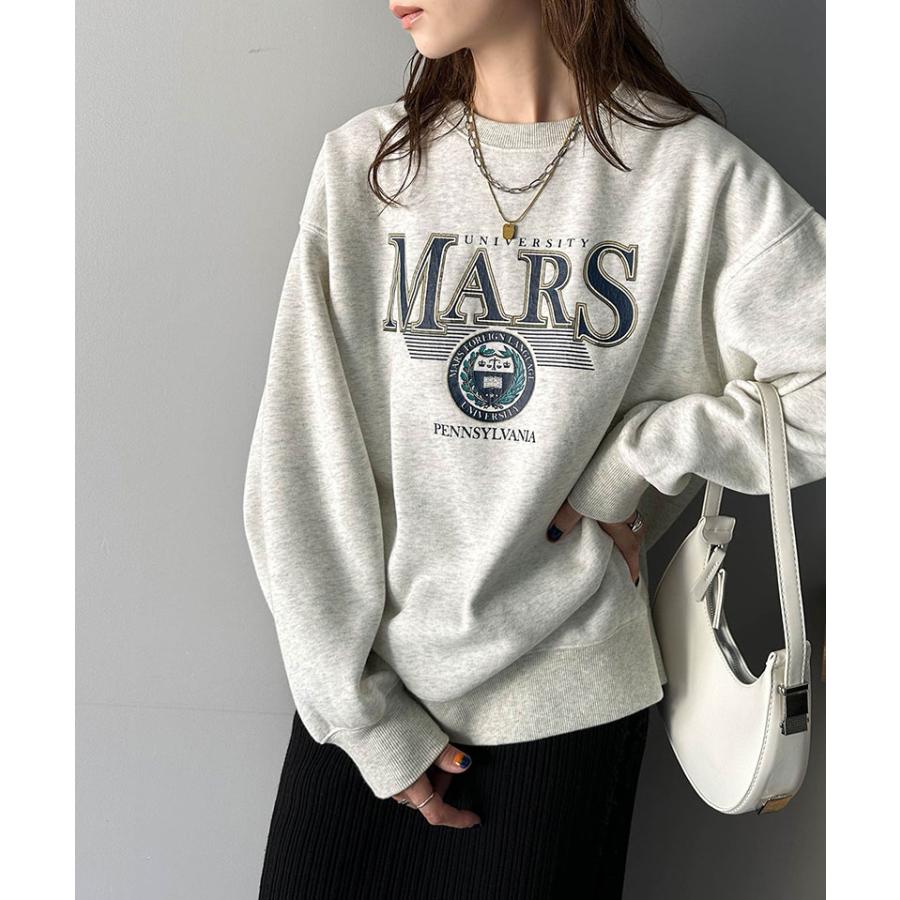 《javaジャバコラボ》 トップス スウェット レディース カレッジ ロゴ クラック プリント 裏起毛スウェット 男女兼用 ユニセックス メンズ ゆるっと | classicalelf | 15