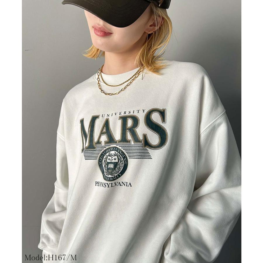 《javaジャバコラボ》 トップス スウェット レディース カレッジ ロゴ クラック プリント 裏起毛スウェット 男女兼用 ユニセックス メンズ ゆるっと | classicalelf | 02