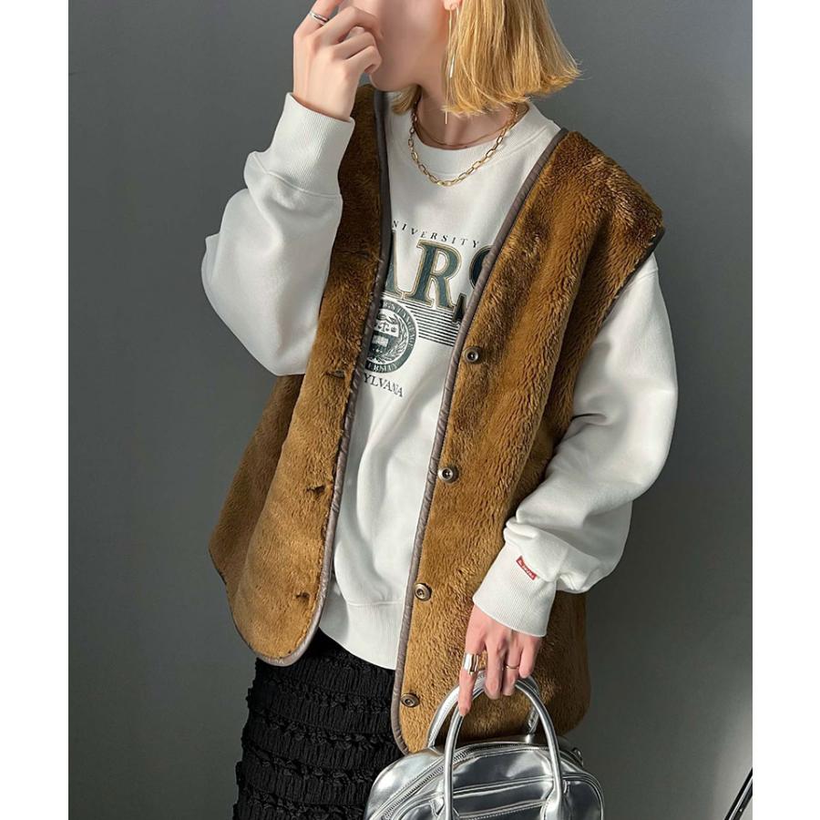 《javaジャバコラボ》 トップス スウェット レディース カレッジ ロゴ クラック プリント 裏起毛スウェット 男女兼用 ユニセックス メンズ ゆるっと | classicalelf | 04