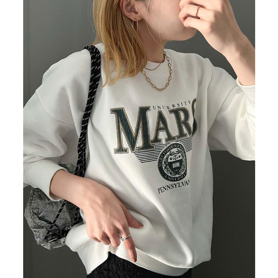 《javaジャバコラボ》 トップス スウェット レディース カレッジ ロゴ クラック プリント 裏起毛スウェット 男女兼用 ユニセックス メンズ ゆるっと | classicalelf | 05