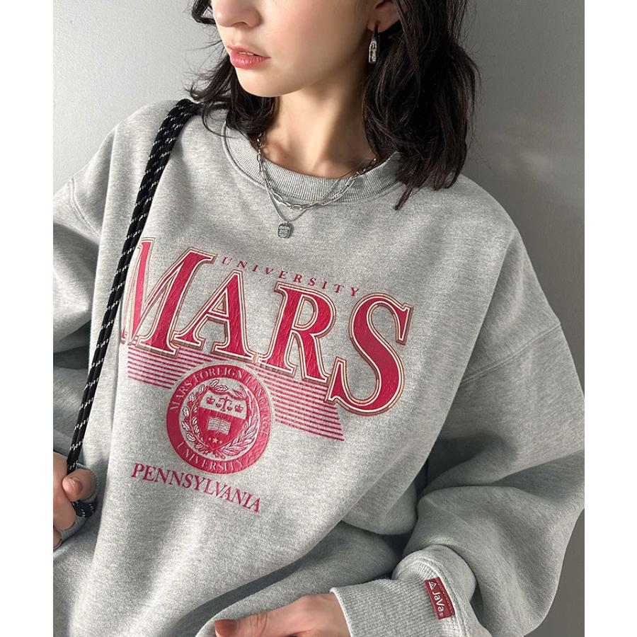 《javaジャバコラボ》 トップス スウェット レディース カレッジ ロゴ クラック プリント 裏起毛スウェット 男女兼用 ユニセックス メンズ ゆるっと | classicalelf | 07