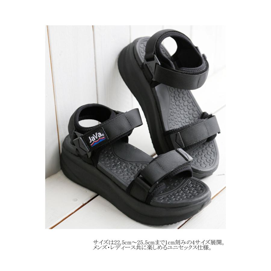 java サンダル 厚底 ベルクロ スポーツサンダル JAVA スポーティ ストラップ スポーツサンダル メンズ 厚底 スポサン | classicalelf | 14