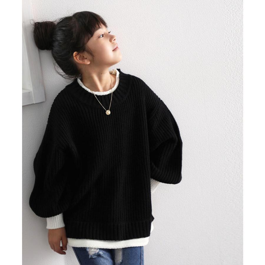 送料無料 キッズ 重ね着風ざっくりニット 女の子 男の子 子供服 おしゃれ 親子コーデ 秋 冬 レディース aw Kcl7031 Classical Elf Xxs 5lまで取扱 通販 Yahoo ショッピング