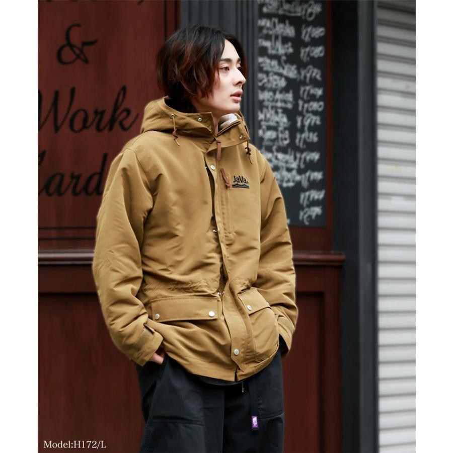 《javaジャバ コラボ》メンズ 大きいサイズ アウター マウンテンパーカー ボアブルゾン コート 3WAY ミドル丈 軽量 アウトドア |  | 14