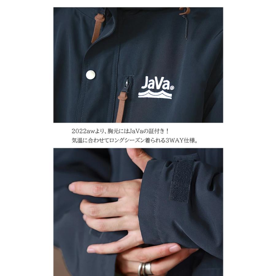 《javaジャバ コラボ》メンズ 大きいサイズ アウター マウンテンパーカー ボアブルゾン コート 3WAY ミドル丈 軽量 アウトドア |  | 18