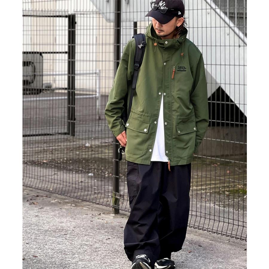《javaジャバ コラボ》メンズ 大きいサイズ アウター マウンテンパーカー ボアブルゾン コート 3WAY ミドル丈 軽量 アウトドア |  | 09