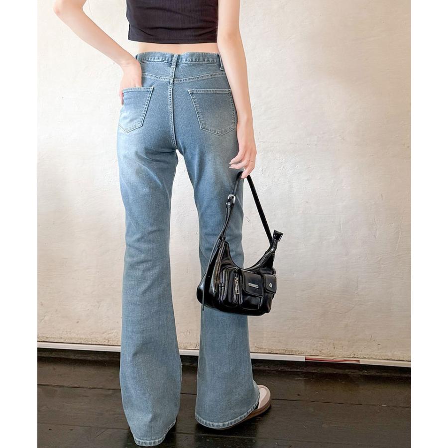 【mily bilet】ボトムス パンツ レディース デニム フレアデニム ストレッチ ポケット ヴィンテージ感 こなれ感 美 | classicalelf | 15