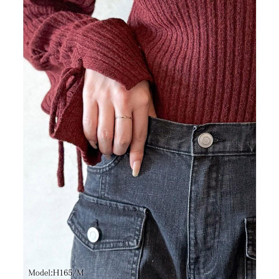 【mily bilet】ボトムス パンツ レディース デニム フレアデニム ストレッチ ポケット ヴィンテージ感 こなれ感 美 | classicalelf | 02