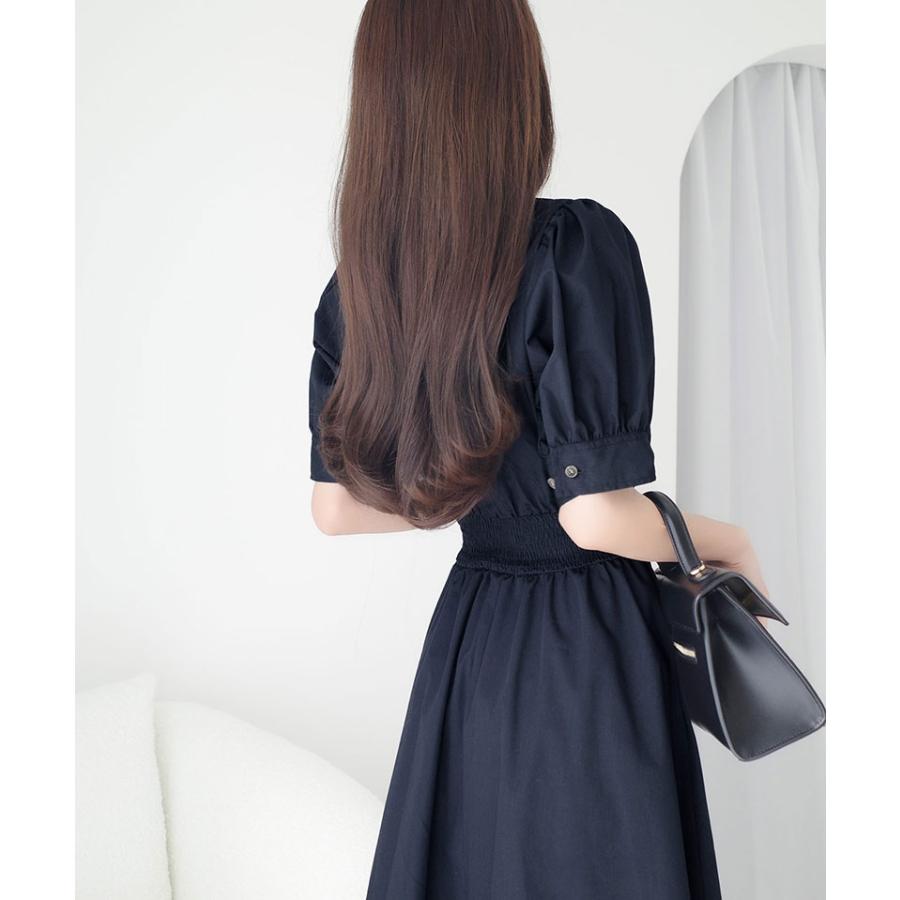 【mily bilet】 ワンピース 夏 レディース フリルスカート シャツワンピース 胸刺繍 上品 可愛らしい デート フェミニン 快適 肌に優しい 大きいサイズ | classicalelf | 11