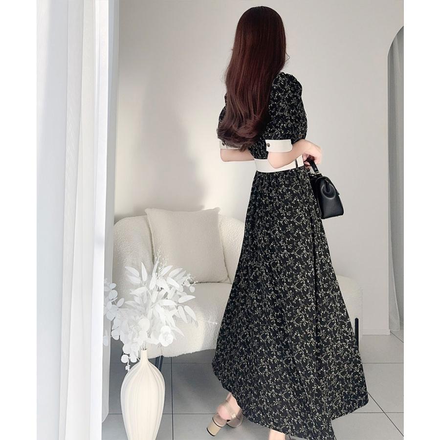 【mily bilet】 ワンピース 夏 レディース レトロ ガーリー 小花柄 幅広 シャツ ワンピ ロング 丈 二の腕 カバー 大きいサイズ 春 夏 2025ss | classicalelf | 11