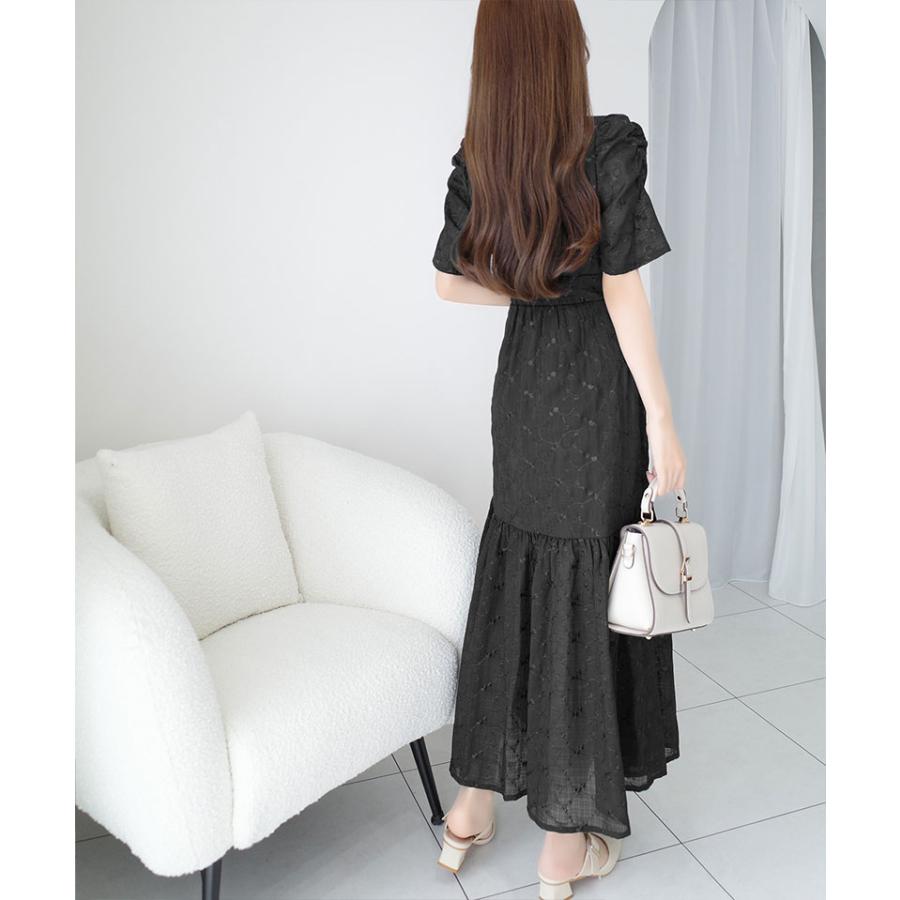 【mily bilet】 ワンピース 夏 レディース 花柄 ガーゼ レトロ ビッグ カラー シャツワンピ プリンセスカット 袖 ギャザー 大きいサイズ 春 夏 | classicalelf | 12