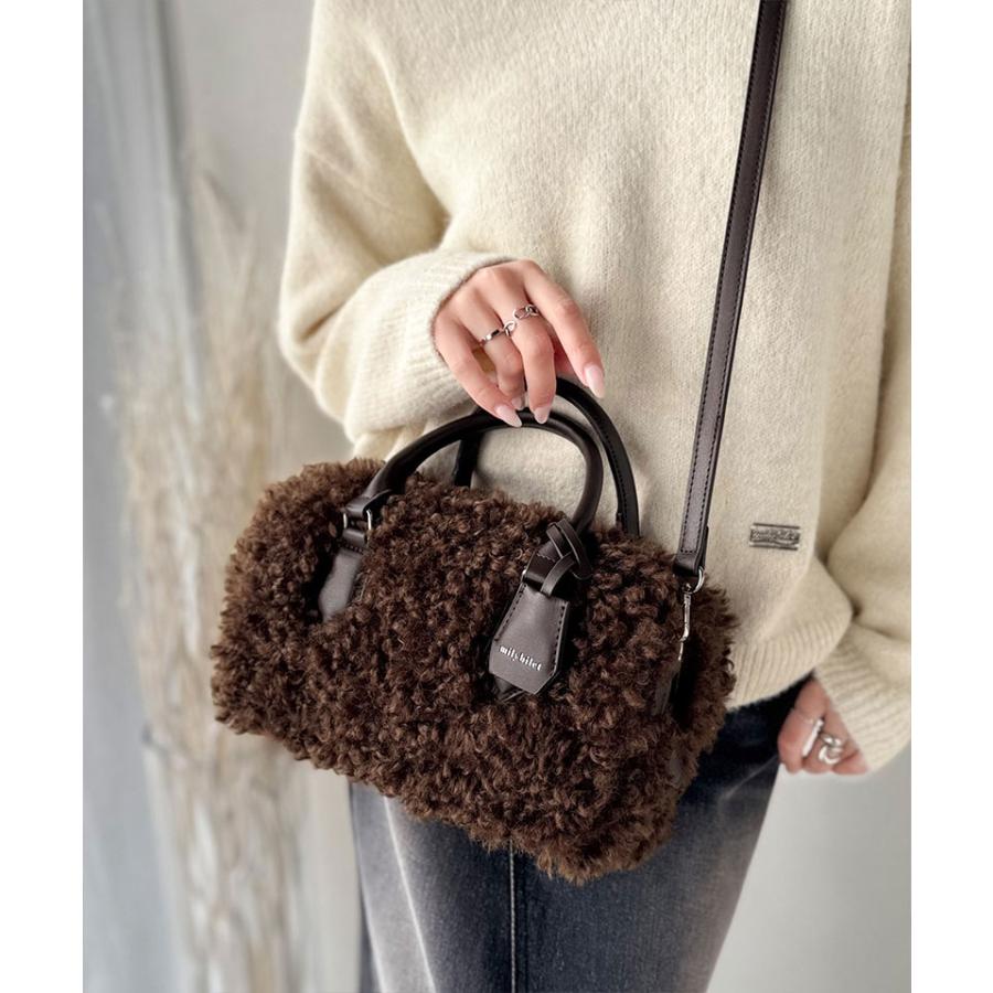 【mily bilet】バッグ ボストンバッグ レディース キーチャーム 使い ２WAY ボア ミニ ボストン 大きいサイズ 秋 冬 クラシカルエル | classicalelf | 13