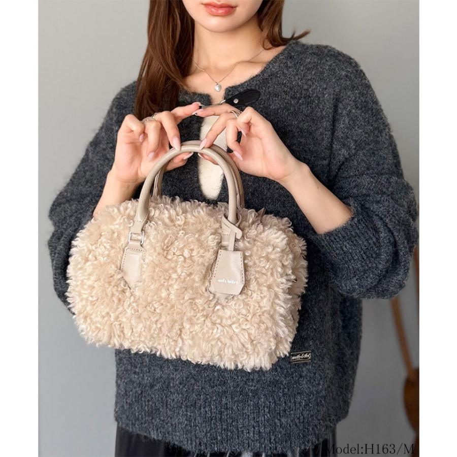 【mily bilet】バッグ ボストンバッグ レディース キーチャーム 使い ２WAY ボア ミニ ボストン 大きいサイズ 秋 冬 クラシカルエル | classicalelf | 02