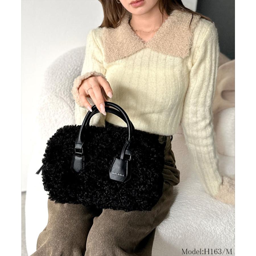 【mily bilet】バッグ ボストンバッグ レディース キーチャーム 使い ２WAY ボア ミニ ボストン 大きいサイズ 秋 冬 クラシカルエル | classicalelf | 07