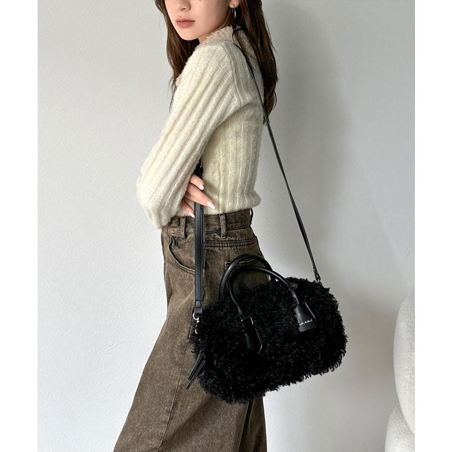 【mily bilet】バッグ ボストンバッグ レディース キーチャーム 使い ２WAY ボア ミニ ボストン 大きいサイズ 秋 冬 クラシカルエル | classicalelf | 08