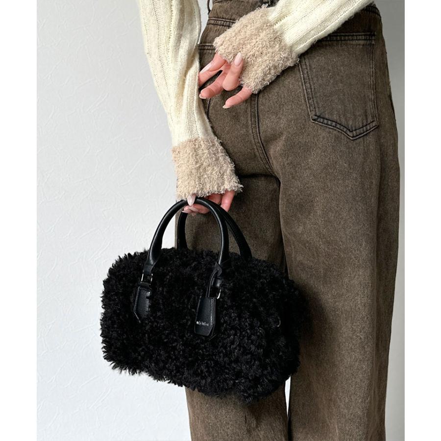 【mily bilet】バッグ ボストンバッグ レディース キーチャーム 使い ２WAY ボア ミニ ボストン 大きいサイズ 秋 冬 クラシカルエル | classicalelf | 09